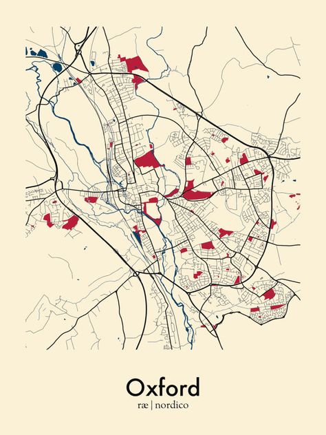 Oxford UK city map fine art print by raenordico on Etsy Oxford Map, Uk Map, Oxford Uk, Architecture Mapping, England Map, Oxford England, Uk City, His Dark Materials, Star Chart