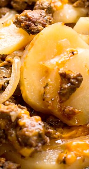 Beef And Potatoes Au Gratin, Beef And Potato Au Gratin, Potato Au Gratin, Recipes Potatoes, Slow Cooker Ground Beef, Beef Potatoes, Potatoes Au Gratin, Beef And Potatoes, Beef Casserole Recipes