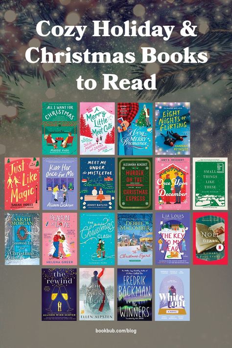 20 of the best, coziest holiday books to read to get yourself in a festive mood. Holiday Reading List, Holiday Romance Books, Reading Vibes, Reading Suggestions, Cozy Books, Books Worth Reading, Christmas Books For Kids, Christmas Express, Christmas Reading