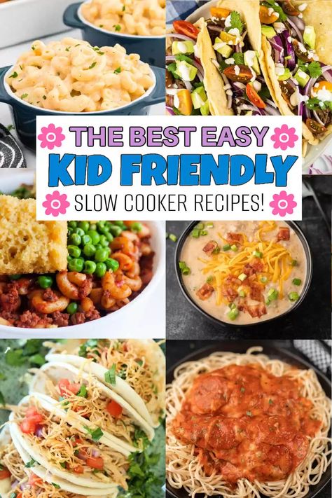 If you are looking for recipe that your kids will eat without complaining, here are 37 Kid Friendly Slow Cooker Recipes to help. These recipes will help get dinner on the table. These recipes are easy to make with simple ingredients. #eatingonadime #kidfriendly #slowcookerrecipes Crockpot Chicken Recipes Comfort Foods, Crockpot Recipes For Kids, Crockpot Chicken And Gravy, Crock Pot Lasagna Recipe, Summer Crockpot Recipes, Eating On A Dime, Slow Cooker Meals, Chicken Spaghetti Recipes, Dump Meals