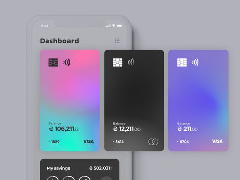 Mobile Banking App, Ux Design Mobile, Ui Ux 디자인, Card Ui, Credit Card Design, App Concept, Mobile App Design Inspiration, Atm Card, Vip Pass