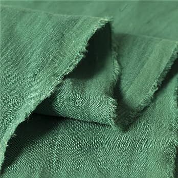 Amazon.com: Japan Nature 100% Linen Fabric for Clothing, Home Decor, Pillow, Sofa, 56" Width, Craft by The Yard (Dark Green) Ramie Fabric, Japan Nature, Rough Linen, Purple Red Color, Blouse Skirt, Linen Color, Bed Pillow, Handmade Brand, Green Brands