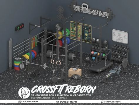 Crossfit reborn set – Syboulette Custom Content for The Sims 4 Sims 4 Skills, Download Sims, Lotes The Sims 4, Play Sims 4, Sims 4 Clutter, The Sims 4 Packs, Sims 4 Expansions, Play Sims, Casas The Sims 4