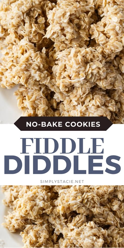 Fiddle Diddles, Coconut Cookies Easy, No Bake Coconut Cookies, Cookies No Bake, Easy No Bake Cookies, Simply Stacie, Baking Recipes Cookies, Lost 100 Pounds, Cookies Easy