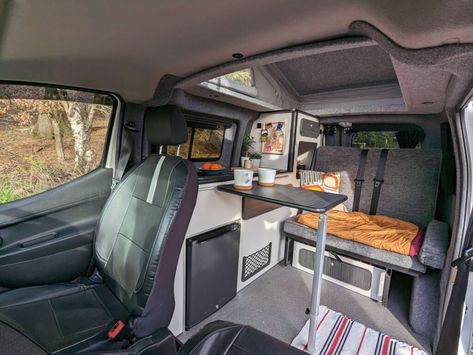 Nv 200 Camper, Nv200 Camper, Conversion Van Ideas, Rock And Roll Bed, Mountain Decal, Nissan Nv200, Conversion Van, Micro Camper, Day Van