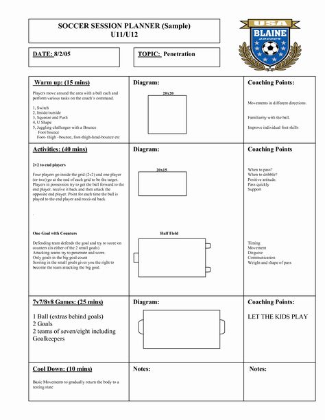 40 Football Session Plan Template | Hamiltonplastering U12 Soccer Practice Plans, U8 Soccer Practice Plans, U10 Soccer Practice Plans, Practice Plan Template, Soccer Practice Plans, Basketball Practice Plans, Coaching Soccer, Soccer Academy, Soccer Stuff