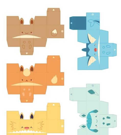 papercraft, recortables, papel, craft, manualidades Pokemon Template, Papercraft Pokemon, Kartu Pokemon, 3d Pokemon, Pokemon Diy, Pokemon Craft, Anime Paper, Paper Toys Template, Pokemon Party