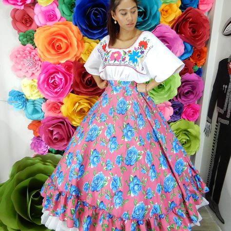 Coco Theme Party, Mexican Skirt, Mexican Skirts, Womans Dress, Mexican Boho, Frida Kahlo Style, Circle Skirts, Hippie Baby, Dark Blue Dress