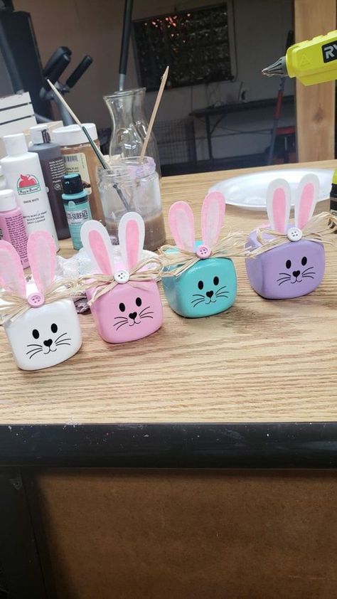 Foam Dice Crafts, Dice Crafts, Dollar Tree Easter Crafts, Easter Spring Crafts, Easter Wood Crafts, Easter Craft Ideas, Easter Decorations For Kids, Easter 2023, Easter Craft Decorations