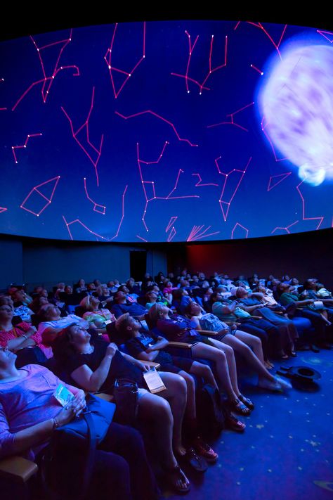 When you visit the Creation Museum, be sure to see a show in our Stargazer's Planetarium! Sit back and be amazed as the planetarium projector displays vividly realistic images upon a 30-foot-diameter dome, allowing stargazers to travel anywhere in the universe. #creationmuseum #planetarium #stars #astronomy #nightsky #stargazer #stargazersplanetarium #biblicalworldview #planets #projector Planetarium Aesthetic, Astronomy Museum, Astronomy Design, Science Display, Stars Astronomy, Planetarium Projector, Creation Museum, Astronomical Observatory, Architecture Drawing Sketchbooks