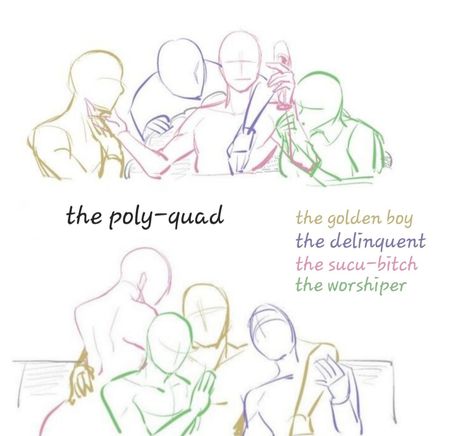 Four Poly Couple, Poly Ship Art Reference, Poly Relationships Drawing 4 People, Couple Ship Dynamics Poly, How To Write Poly Relationships, Understand My Ship In 5 Minutes Poly, Poly Dynamics 3 People, Poly Art Base, Relationship Dynamics Poly