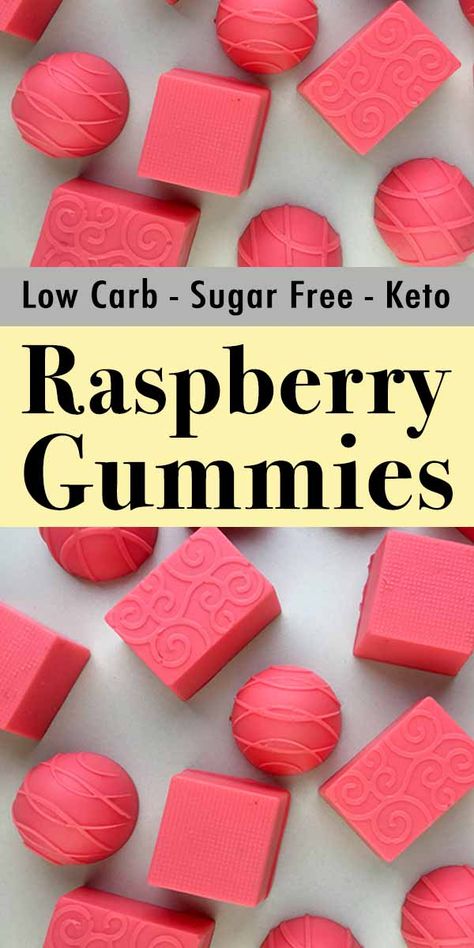 Keto Gummies Gelatin Recipes, Bubblegum Recipes, Jello Gummies, Raspberry Gummies, Cream Jello, Keto Raspberry, Homemade Gummies, Gummy Candies, Gummies Recipe