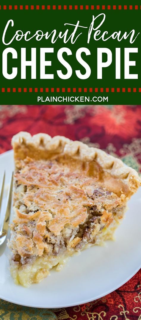 Pecan Chess Pie, Pie Board, French Coconut Pie, Dessert Quick, Coconut Pie Recipe, Chess Pie Recipe, Coconut Extract, Chess Pie, Pudding Pies