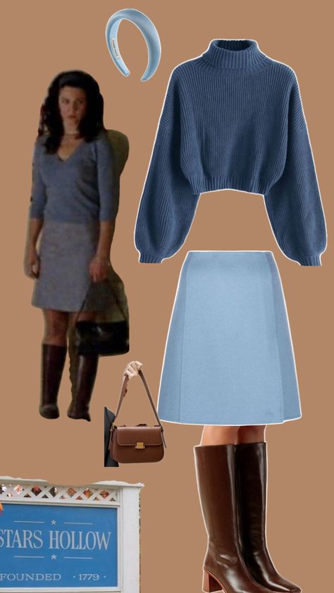 Romantic Fall Outfits, Lorelai Gilmore Style, Gilmore Outfits, Gilmore Girls Fashion, Gilmore Girls Outfits, Famous Outfits, Modest Outfit, Lorelai Gilmore, 2000s Outfits