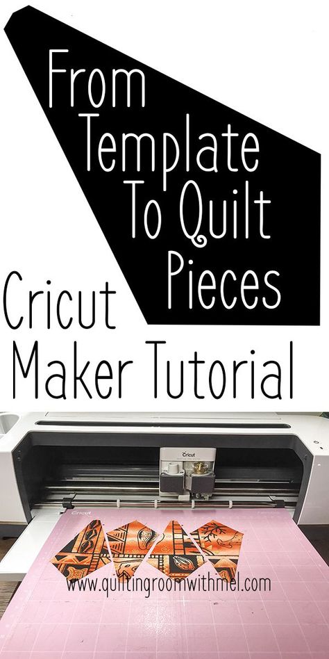 Turn your template into quilt pieces with Cricut Maker Quilting Projects For Beginners, Quilt Templates, Cricut Help, How To Use Cricut, Cricut Supplies, Cricut Expression, Free Motion Quilt Designs, Quilting Templates, Cricut Projects Beginner