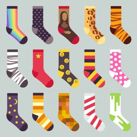 Socks Illustration, Winter Icon, Socks Pattern, Fashion Vocabulary, Warm Socks, Graphic Editing, Designer Socks, Pattern Illustration, Writing A Book