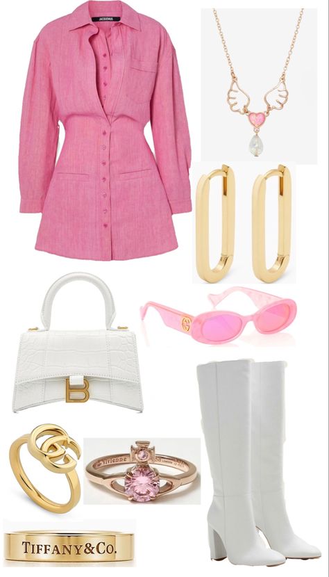 Luxury Brand Outfits, Light Pink Outfit Aesthetic, Pink Clothes Outfits, Kitchen Living Rooms, Barbie Outfit Ideas, Outfit Inspo Women, Barbiecore Outfit, Modern Home Decor Ideas, فستان سهرة