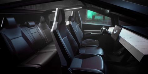 Tesla Electric Car, Electric Pickup Truck, Tesla Interior, Electric Pickup, Tesla Cybertruck, Inside Car, Electric Truck, Volkswagen Gol, Pagani Zonda