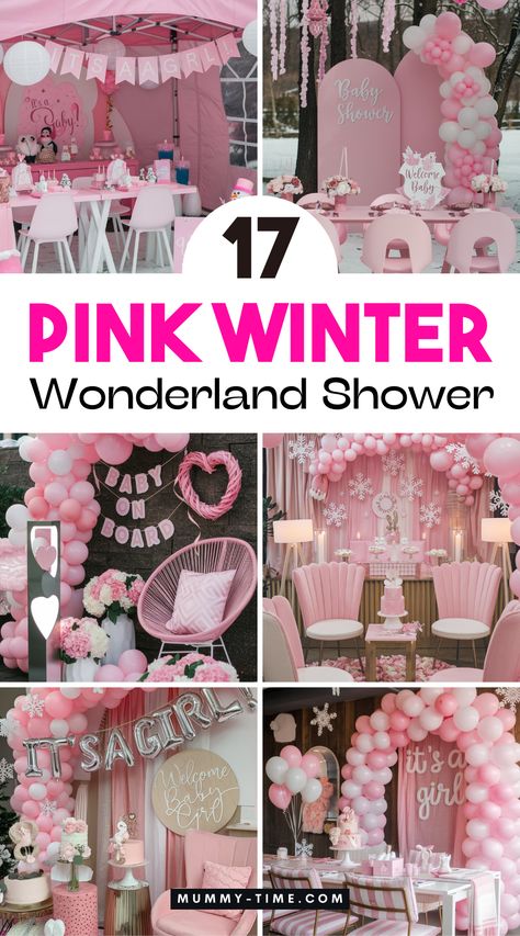 Planning a pink winter wonderland baby shower? Explore creative decor, sweet treats, and fun activities that capture the beauty of the season! 🌸☃️ Make your celebration a hit with these delightful ideas. Save this pin to keep all your inspiration handy! Pink Wonderland Baby Shower Ideas, Pink Winter Wonderland Baby Shower Ideas, Pink Winter Wonderland Baby Shower, Wonderland Baby Shower Ideas, Winter Wonderland Baby Shower Ideas, Pink Winter Wonderland, Pink Baby Shower Decorations, Baby Shower Images, Winter Baby Shower Themes