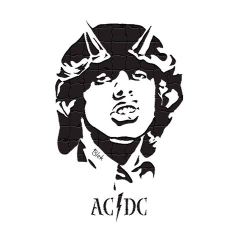 AC/DC cartoons Acdc Drawing, Acdc Tattoo, Acdc Art, Ac/dc Art, Zeppelin Art, Tupac Art, Scary Films, Black Metal Art, Art Biz