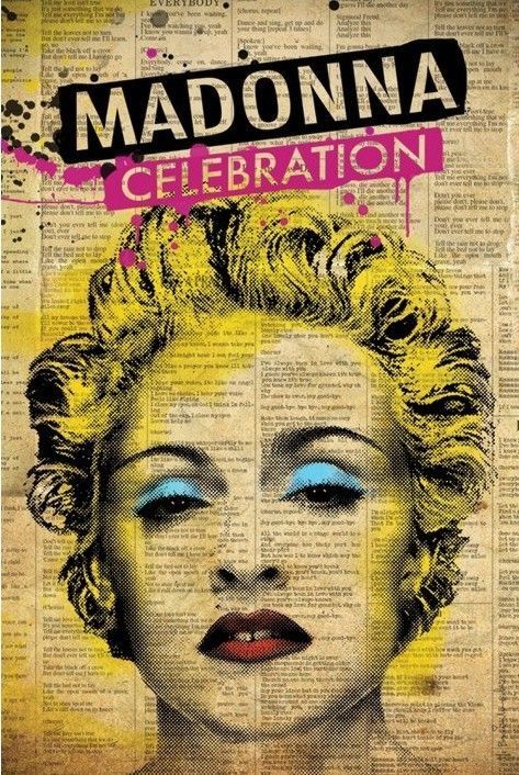 Madonna 90s, Madonna Vogue, Madonna Albums, Celebration Poster, Madonna Music, Madonna 80s, Music Pics, Vintage Poster Art, Band Posters