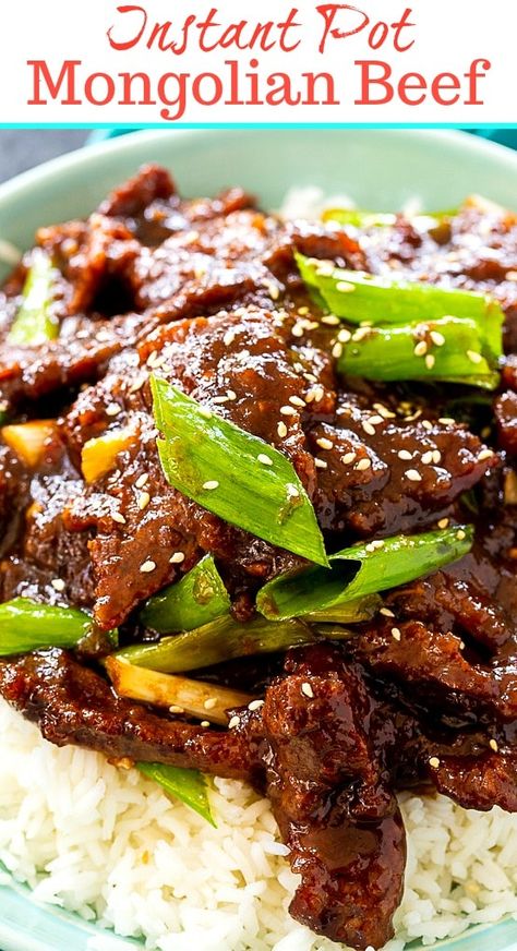 Instant Pot Mongolian Beef, Fettucini Alfredo, Spicy Southern Kitchen, Mongolian Beef Recipes, Better Than Takeout, Pot Recipes Easy, Southern Kitchen, Mongolian Beef, Best Instant Pot Recipe