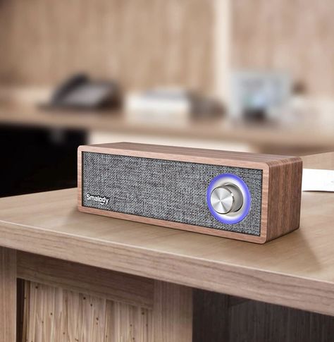 Smalody Wood Retro Bluetooth Speaker, Portable Mini Wireless Bluetooth Speakers, Vintage Wooden Speaker for Room Decoration, Perfect for Cafes, Restaurants, Vintage Coth Stores, Bedroom etc Retro Speakers, Wood Speakers, Wooden Speakers, Vintage Cloth, Wireless Speakers Bluetooth, Bluetooth Speakers, Wood Box, Sound Bar, Wood Boxes