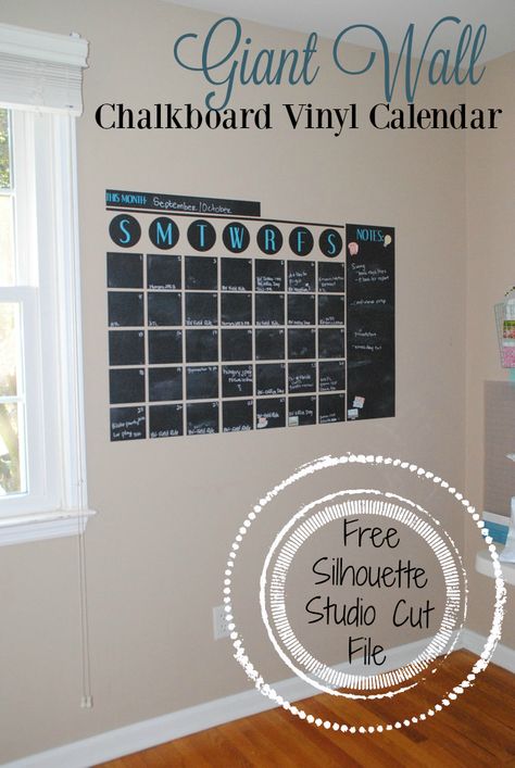 Giant Chalkboard, Layering Vinyl, Vinyl Projects Silhouette, Chalkboard Vinyl, Silhouette School Blog, Silhouette Cameo Vinyl, Free Silhouette Cut Files, Chalk Marker, Silhouette School