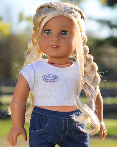 Ag Doll Hairstyles, All American Girl Dolls, American Girl Hairstyles, Totally Hair Barbie, American Girl Doll Hairstyles, Custom American Girl Dolls, American Girl Diy, American Girl Doll Diy, America Girl