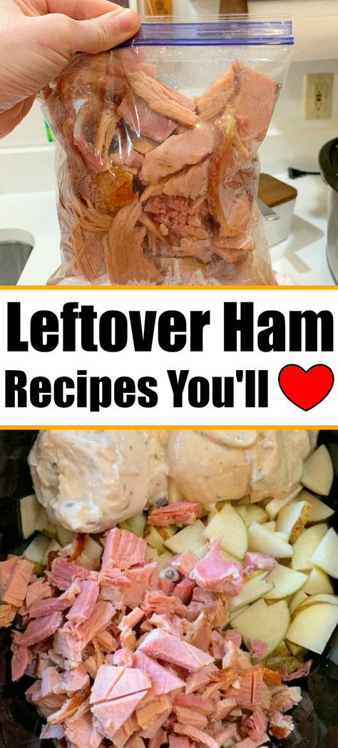 37 leftover ham recipes you will love. From soup to casseroles and more. Ham Recipes Leftover, Leftover Ham Recipes Crockpot, Leftover Ham Recipes Casseroles, Recipes With Cooked Ham, Ham Dinner Recipes, Ham Recipes Crockpot, Ham Dishes, Ham Recipes Baked, Ham Dinner