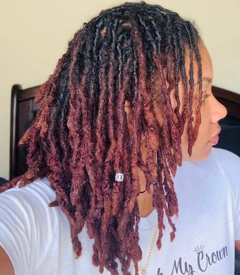 Loc Tips, Loc Goals, Dyed Tips, Beautiful Dreadlocks, Short Locs Hairstyles, Natural Afro Hairstyles, Dyed Natural Hair, Natural Hair Beauty, Girls Braids