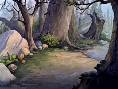 Snow White Snow White Background, Fairy Tale Projects, Snow White Witch, Background Snow, Disney Crossover, Disney Concept Art, Old Disney, Cartoon Background, Animation Screencaps