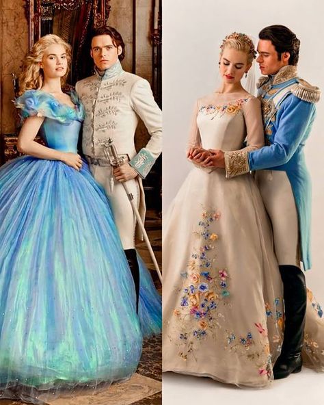 Lily James As Cinderella, Live Action Cinderella Dress, Beauty And The Beast Wedding Aesthetic, Lily James Rebecca, Cinderella Dress Wedding, Cinderella Lily James, Lily James Cinderella, Cinderella Wedding Dress, Cinderella Gown