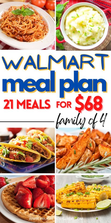 Walmart Meal Plan, Affordable Meal Plans, Meal Planning Healthy, Cheap Family Dinners, Cheap Meal Plans, Frugal Meal Planning, Aldi Meal Plan, Cheap Family Meals, Meal Planning Menus