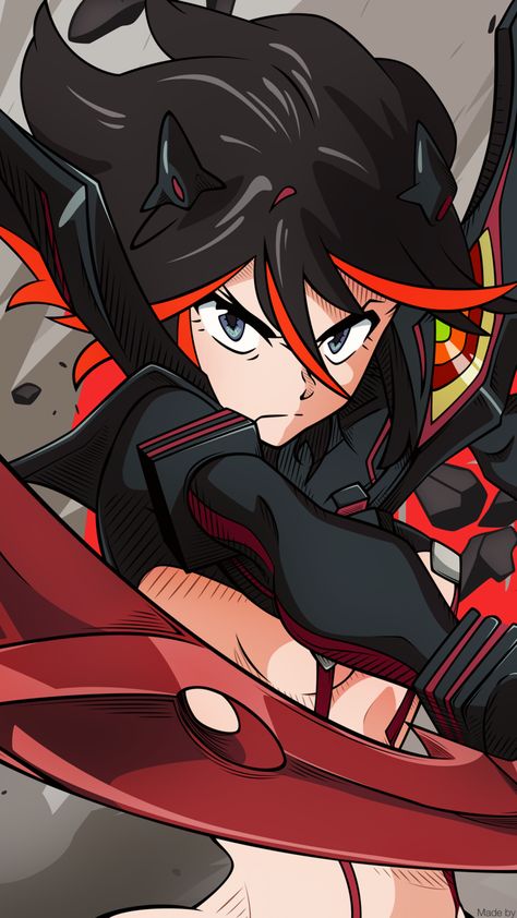 Ryuko Matoi- Kill la Kill Kill A Kill, Kill La Kill Art, Ryuko Matoi, Satsuki Kiryuin, Shaman King, Ochako Uraraka, Kill La Kill, Cute Anime Pics, Manga Comics