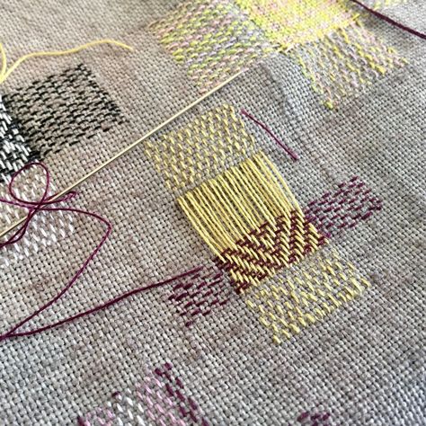 Darning – Karen Turner Stitching Life Visible Mending Stitches, Stitching By Hand, Mending Clothes, Visible Mending, Denim Quilt, Stitch Book, Thread Painting, Textile Artist, Hand Embroidery Art