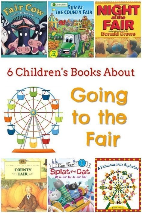 6 Children's Books About Going to the Fair - These books are some of our favorites about the fun of visiting a county or state fair. If you’re getting ready to take a trip to the fair, or you’re missing the fun a fair brings, you’ll want to check out these books. State Fair Theme, County Fair Theme, Preschool Circus, Fair Week, Curriculum Map, Indiana State Fair, Fair Theme, Kid Books, Feminist Books