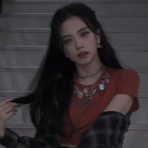 Welcome To My Channel, Jisoo Blackpink, Red, Hair, Black