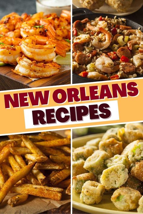 Get a taste of Louisiana with these New Orleans recipes! From gumbo to jambalaya to red beans and rice, these classic dishes are full of flavor, spice, and deliciousness. Cajun Meals, Nola Recipes, Louisiana Cuisine, New Orleans Recipes, Creole Cooking, Cajun Dishes, Mardi Gras Food, Cajun Creole Recipes, Southern Recipes Soul Food