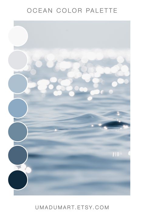 Serenity Blue Aesthetic, Light Blue Ocean Aesthetic, Blue Feminine Aesthetic, Calm Blue Aesthetic, Blue Aesthetic Minimalist, 3d Forms, Colour Mood, Feminine Website, Calm Color Palette