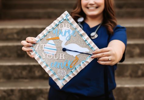 Midwife Graduation Cap, Labor And Delivery Cap Decoration, Labor And Delivery Graduation Cap Ideas, Labor And Delivery Grad Cap, Labor And Delivery Nurse Graduation Cap, Labor And Delivery Nurse Grad Cap, Labor And Delivery Graduation Cap, Postpartum Nurse Graduation Cap, Ob Nurse Graduation Cap