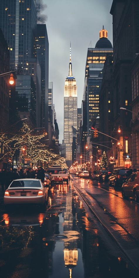 Christmas New York City, Christmas Phone Wallpapers, Christmas New York, New York Noel, Phone Wallpaper Pastel, Christmas Nyc, New York City Christmas, December Wallpaper, Welcome To New York