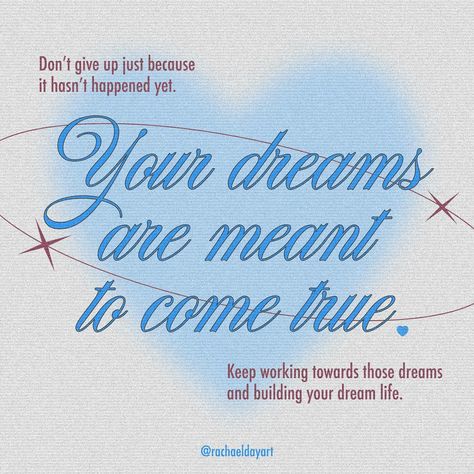 Those dreams of yours are meant to happen. 💫 Share a dream/life goal that you're brewing in the comments. I would love to know what everyone's dreaming of! 🥰 Affirmation Lockscreen, Daily Positive Quotes, Dream Life Goals, Affirmation Wallpaper, Daily Quotes Positive, Success Affirmations, Positive Vibes Only, Positive Self Affirmations, Love Affirmations