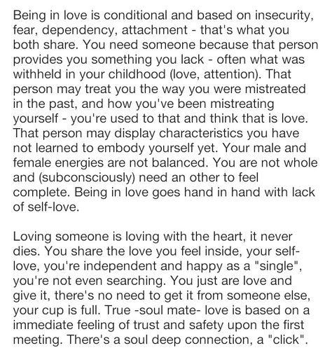 Being in love vs Loving someone. (Ego vs Soul) Ego Love Vs Authentic Love, Ego In Love Quotes, Obsession Vs Love, Being In Love Vs Loving Someone, In Love Vs Loving Someone, Love Vs In Love, Ego Vs Love, Ego Vs Soul, Universal Truths