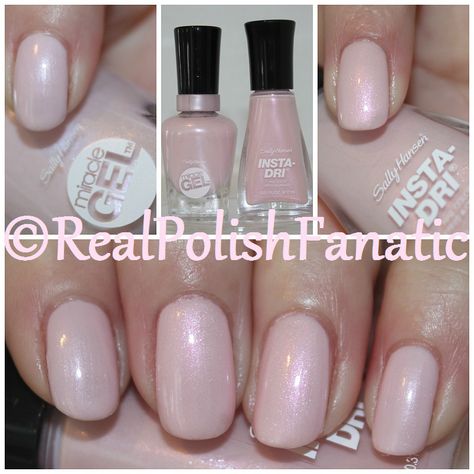 Comparison: Sally Hansen Miracle Gel Plush Blush (index/pinky) VS. Sally Hansen Insta Dri Make It Snappy (middle/ring) Manicure Ideas Summer, Gel Manicure Ideas, Sally Hansen Gel Nails, Sally Hansen Insta Dri, Sally Hansen Gel, Sheer Nail Polish, Sally Hansen Nail Polish, Sheer Nails, Sally Hansen Nails