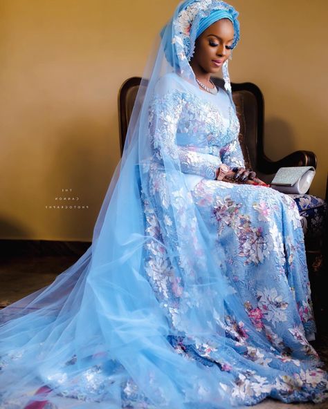 Huddaya: Top Bridal Designer – Nigerian Muslim Bridals Traditional Nigerian Dress, Muslim Bridal Dress, Modest Bridal Dresses, Muslim Wedding Gown, Nigerian Wedding Dress, Nigerian Dress, Muslim Bridal, In The Name Of Love, African Traditional Wedding Dress