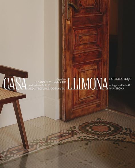 Casa Llimona Hotel - Fonts In Use Hotel Logo, Hotel Branding, 3d Studio, Instagram Branding, Hotel Boutique, Branding Logo Design, Design Visual, Varanasi, Web Designer