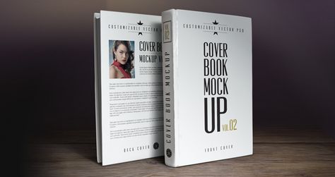 Psd Book Cover Mockup Template 2 | Psd Mock Up Templates | Pixeden Book Cover Mockup Free, Blank Book Cover, Photoshop Book, Photo Book Cover, Book Cover Design Template, Magazine Cover Template, Book Cover Page, Book Cover Mockup, Book Mockup