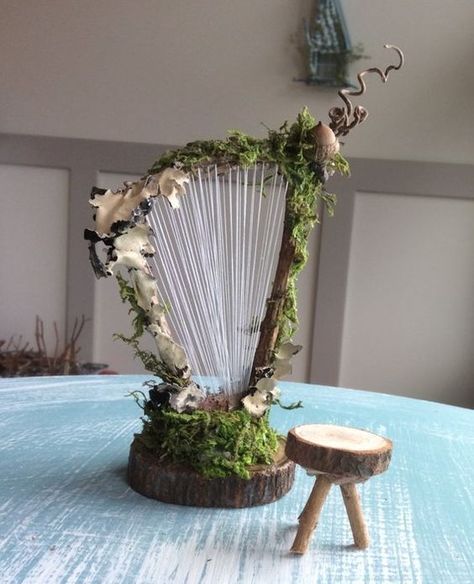 Takken Decor, Fairy Garden Furniture, Fairy House Diy, Fairy Garden Designs, Fairy Garden Crafts, Fairy Furniture, Asian Garden, Fairy Tree, Fairy Crafts