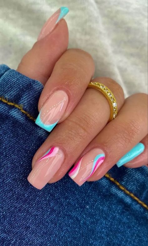 Nail Ideas For Summer, Pink Tip Nails, Teen Nails, Simple Gel Nails, Summery Nails, Color Nails, Cute Gel Nails, Fake Nail, Upgrade Your Look